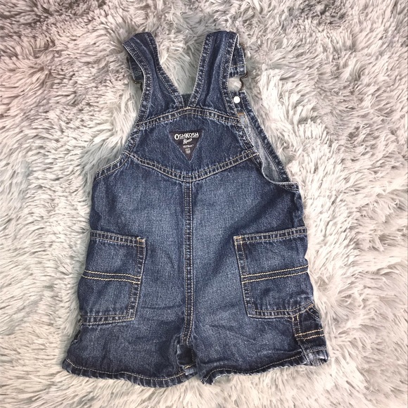 OSH KOSH B’GOSH JEAN OVERALL SHORTS 12 M - Picture 4 of 12